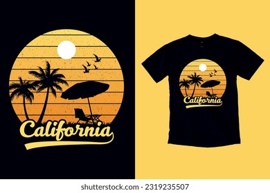 Summr California Vintage T-shirt Design