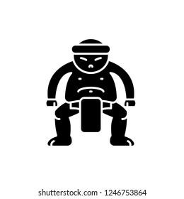 Sumo black icon, vector sign on isolated background. Sumo concept symbol, illustration 
