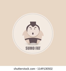 sumo cartoon vector 