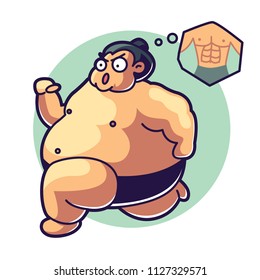 Sumo character illustration