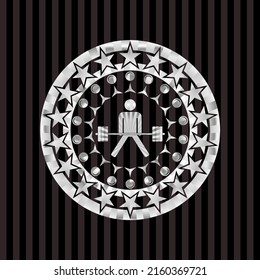 icono de sumo mortífero en el emblema de plata. 