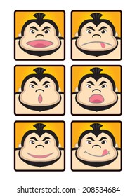 sumo face,emoticons