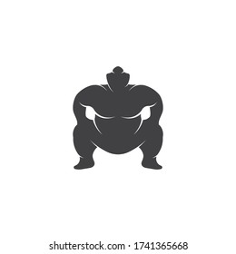 Sumo fighter character illustration vector design