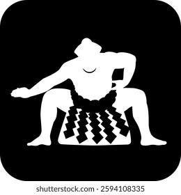 The sumo icon isolated on white background
