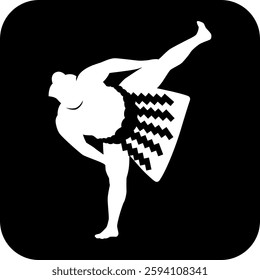 The sumo icon isolated on white background