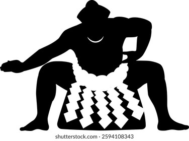The sumo icon isolated on white background