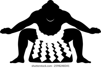 The sumo icon isolated on white background