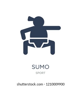 sumo icon. Trendy flat vector sumo icon on white background from sport collection, vector illustration can be use for web and mobile, eps10