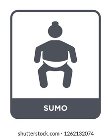 sumo icon vector on white background, sumo trendy filled icons from Sport collection, sumo simple element illustration