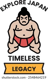 A Sumo logo is depicted in a logo for Explore Japan
