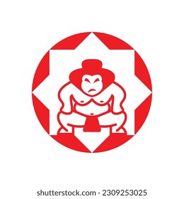 Sumo Logo Design. Modernes Design. Sumo-Logo. Vektorgrafik