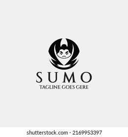 Sumo logo design template. Vector illustration