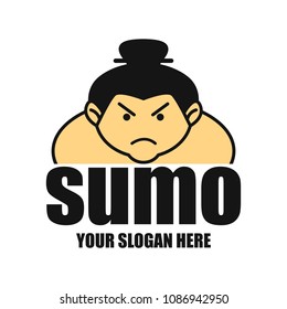 sumo logo with text space for your slogan / tag line, vector illustration