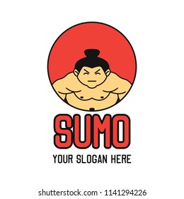 sumo logo with text space for your slogan / tag line, vector illustration