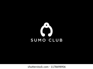 Sumo logo vector - Sumo wrestler logo template