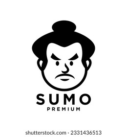 Sumo mascot icon design illustration template