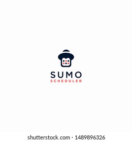 sumo scedule logo vector template
