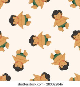 Sumo ,seamless pattern