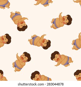 Sumo ,seamless pattern