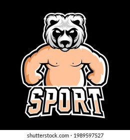 Sumo sport or esport gaming mascot logo template, for your team