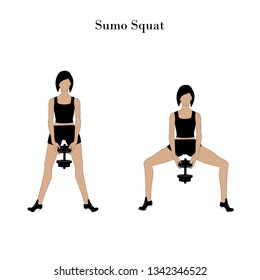 Sumo Squat Exercise Workout