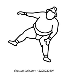 Sumo Vector Icon Fully Editable

