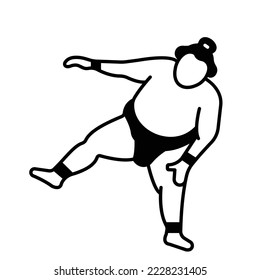 Sumo Vector Icon Fully Editable

