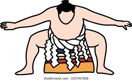 sumo wrester japanese traditional sport