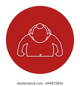 Sumo wrestler avatar character