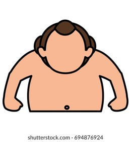 Sumo wrestler avatar character