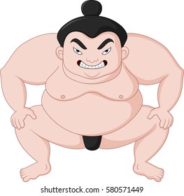 Sumo wrestler cartoon