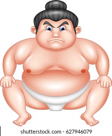 Sumo Wrestler Cartoon