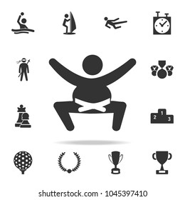 Sumo wrestler icon. Detailed set of athletes and accessories icons. Premium quality graphic design. One of the collection icons for websites, web design, mobile app on white background