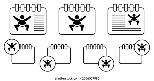 Sumo wrestler icon. Silhouette of an athlete icon. Sportsman element icon. Premium quality graphic design. Signs, outline symbols collection icon for websites, web design on whiite background
