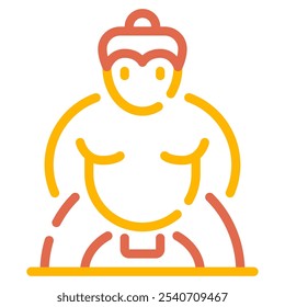 Sumo Wrestler Symbol für Web, App, Infografik usw.