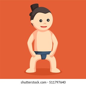 sumo wrestler steady pose