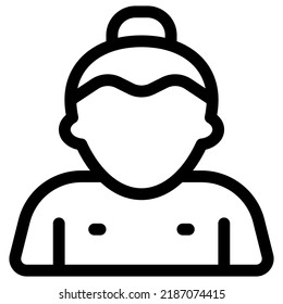 Sumo wrestler with topknot hairstyle