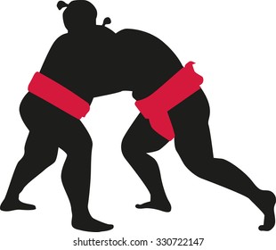 Sumo wrestling fight