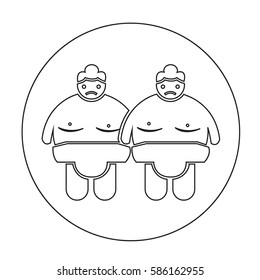 Sumo wrestling People Icon