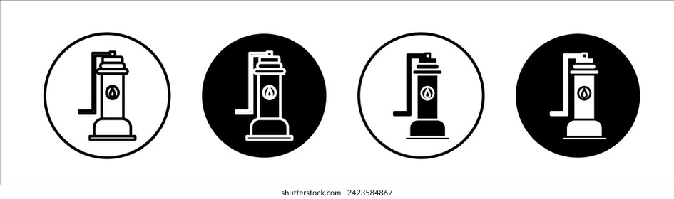 Sump pump flat line icon set. Sump pump Thin line illustration vector