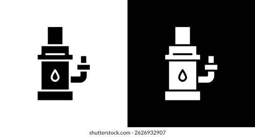 Sump pump icon concept, vector illustration