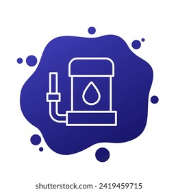 sump pump icon in line design