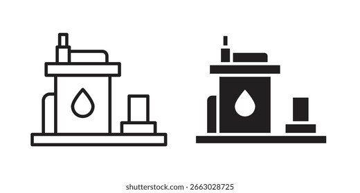 Sump pump icon vector design element logo template