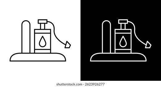 Sump pump icon vector for web and mobile app. Symbol isolated.