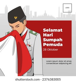 Sumpah pemuda. national holiday. indonesia. patriotism. youngster.
