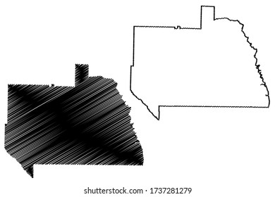 Sumter County, Georgia (U.S. county, United States of America,USA, U.S., US) map vector illustration, scribble sketch Sumter map