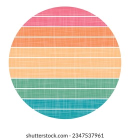 Sun 80s in retro style. Retro sunset collection