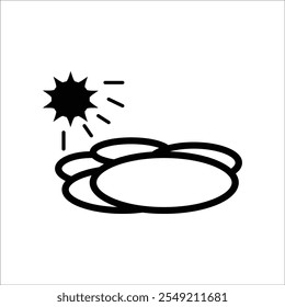 sun, the sun above the clouds