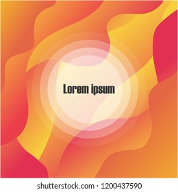 sun abstract banner design