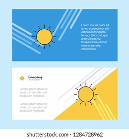 Sun abstract corporate business banner template, horizontal advertising business banner. Sun abstract corporate business banner template, horizontal advertising business banner.